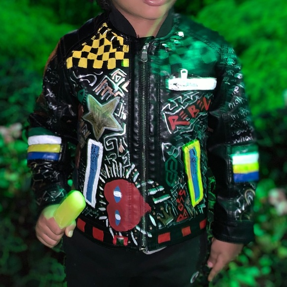H&M Jackets & Coats Custom Designed Toddler Leather Jacket Poshmark